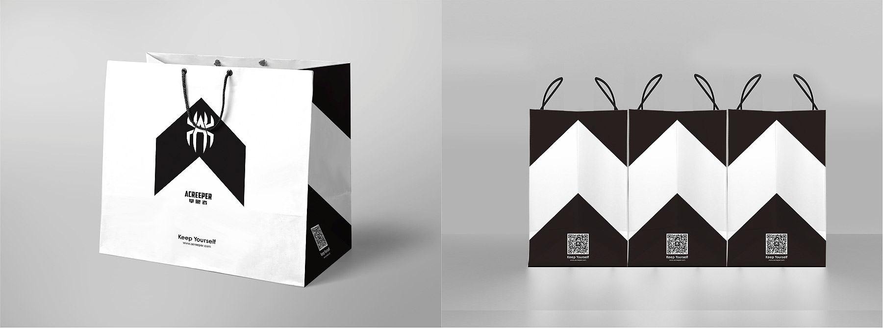 国际潮流品牌VI设计_购物袋设计