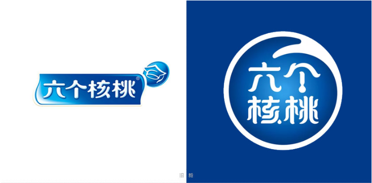 六个核桃新旧logo对比