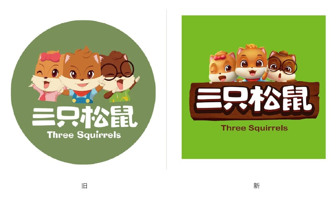 三只松鼠logo设计升级!3d化的品牌ip形象你怎么看?