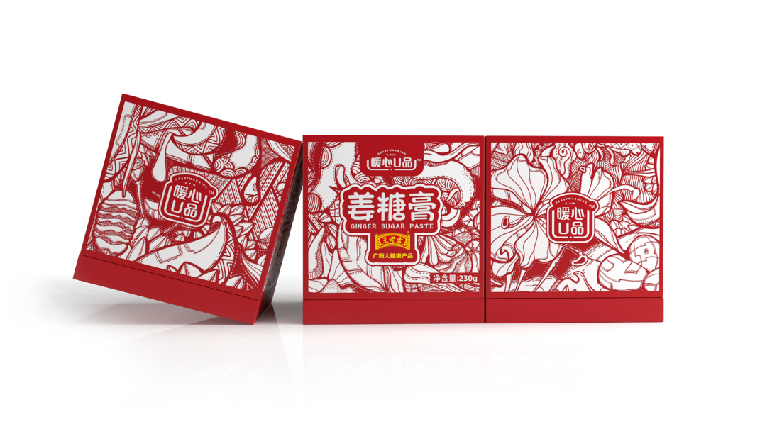 王老吉姜糖膏外包装设计