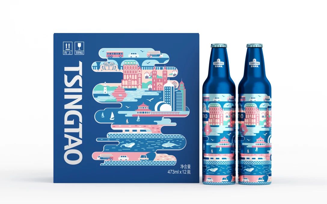 青岛啤酒之醉美青岛铝瓶包装设计，有什么特别的？