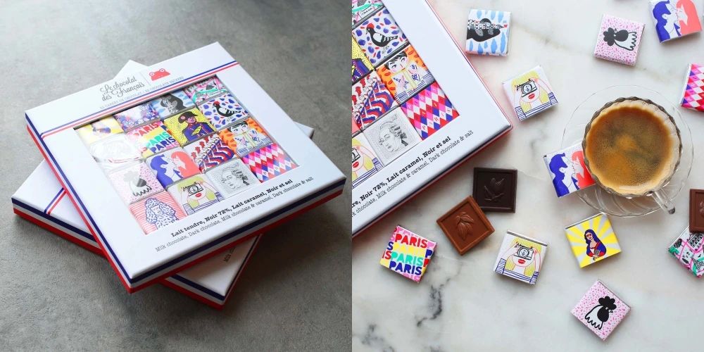 Le Chocolat des Français巧克力包装设计形象效果