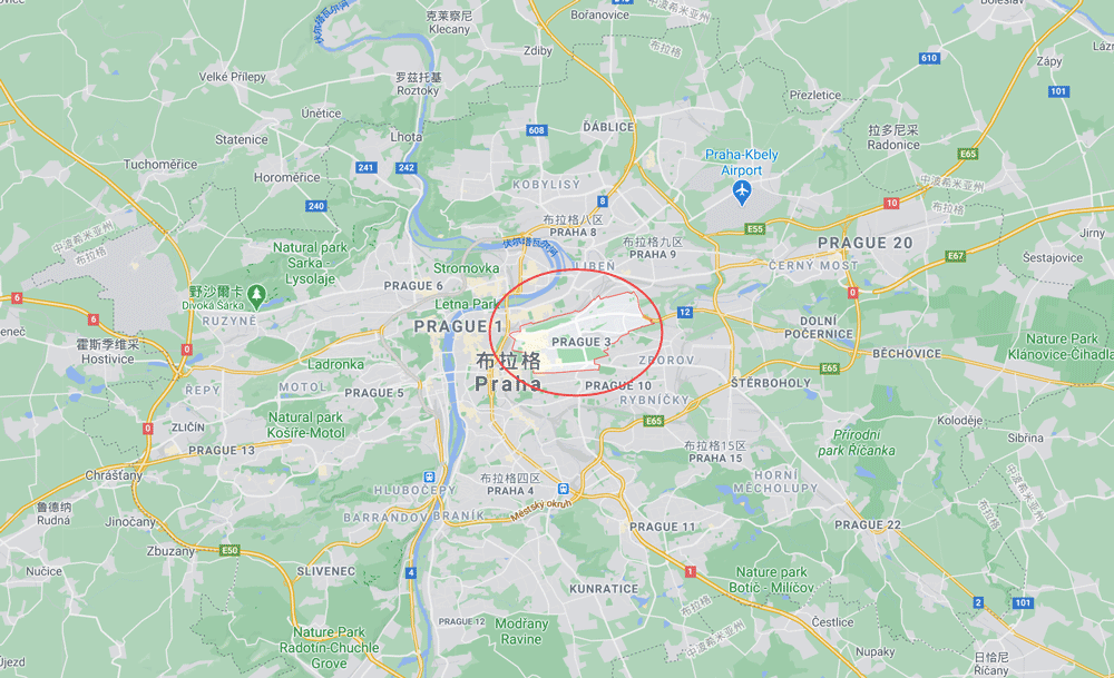 布拉格三区地图位置