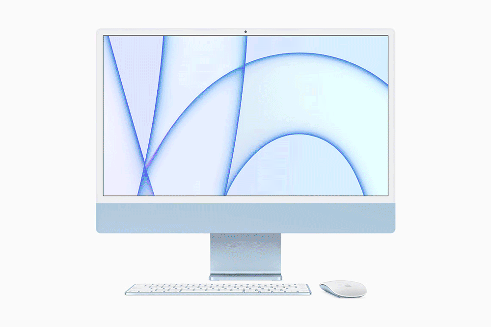 苹果全新iMac M1电脑形象展示