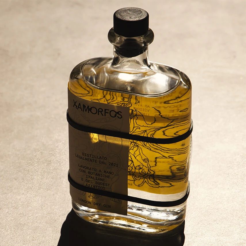 Xamorfos意大利杜松子酒酒瓶包装设计