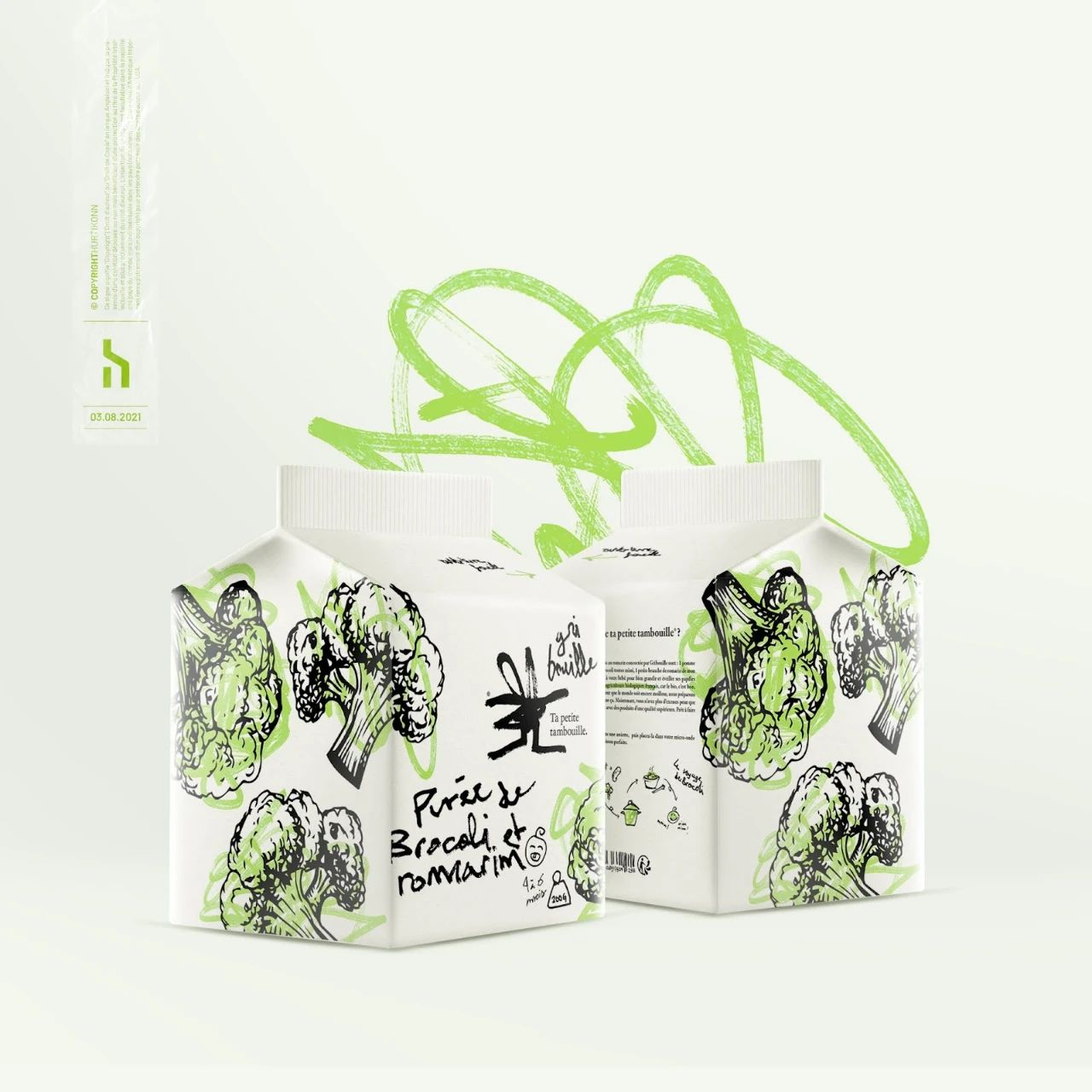 Gribouille儿童食品品牌设计包装设计涂鸦
