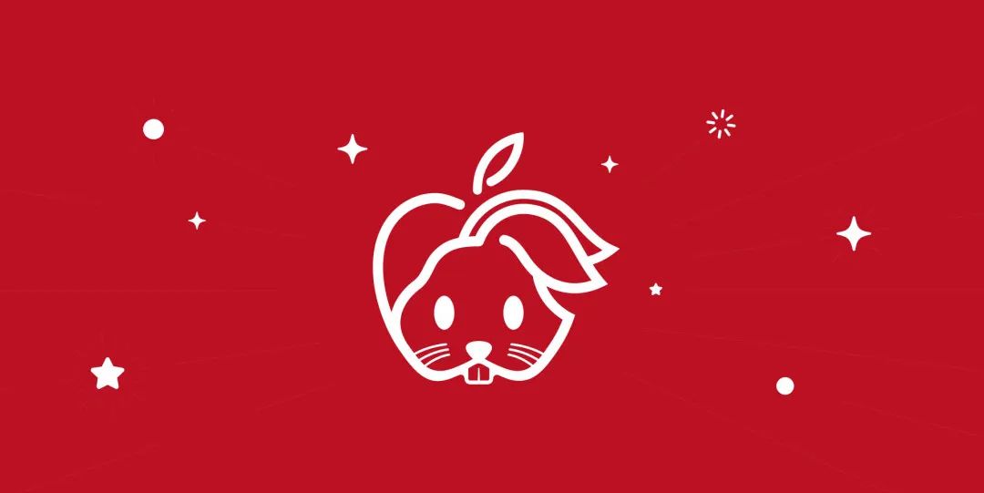 2023，苹果餐饮策划推出兔年主题LOGO设计